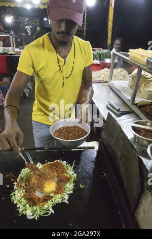 Street food in Night Market in Colombo, Sri Lanka; Colombo, Colombo, Sri Lanka Stock Photo