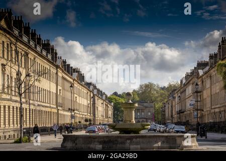 Houses in Bath, England from the Georgian era; Bath, Somerset, England Stock Photo