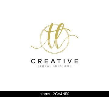 TL Feminine logo beauty monogram and elegant logo design, handwriting logo of initial signature, wedding, fashion, floral and botanical with creative Stock Vector