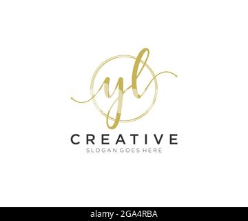 Minimal Yl Logo Icon Of A Ly Letter On A Luxury Background Logo Idea Based  On The Yl Monogram Initials Professional Variety Letter Symbol And Ly Logo  On Background Stock Illustration 
