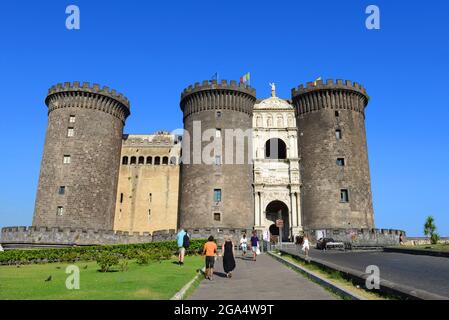 Castel Nuovo in Naples, Italy. Stock Photo