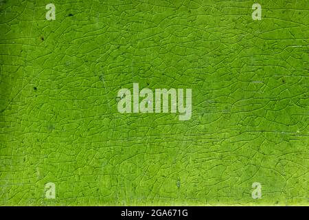 Glazed green mosaic ceramic tiles texture background  Stock Photo