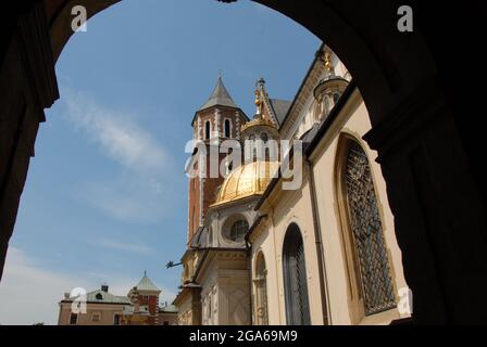 Wawel castl, Kraków, gothic, renaissance, the seat of Polish Kings, Sigismund's beel, gothic castl, Stock Photo