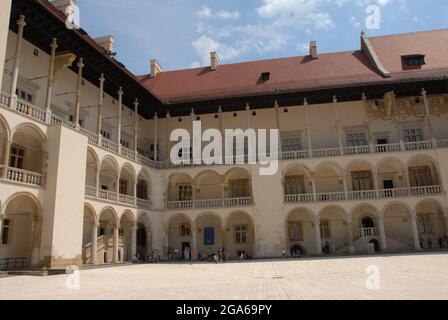 Wawel castl, Kraków, gothic, renaissance, the seat of Polish Kings, Sigismund's beel, gothic castl, Stock Photo