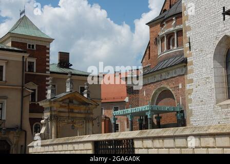 Wawel castl, Kraków, gothic, renaissance, the seat of Polish Kings, Sigismund's beel, gothic castl, Stock Photo