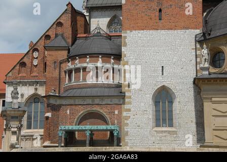 Wawel castl, Kraków, gothic, renaissance, the seat of Polish Kings, Sigismund's beel, gothic castl, Stock Photo