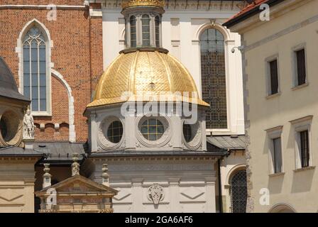 Wawel castl, Kraków, gothic, renaissance, the seat of Polish Kings, Sigismund's beel, gothic castl, Stock Photo