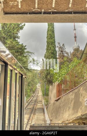 Mtatsminda Park, Tbilisi, HDR Image Stock Photo