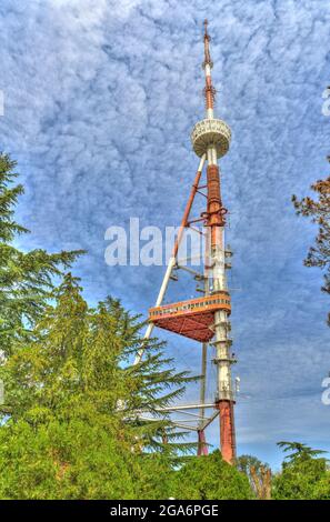 Mtatsminda Park, Tbilisi, HDR Image Stock Photo