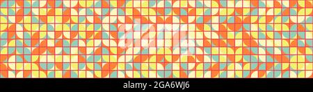 Abstract Geometrical generative computational art illustration Stock Vector