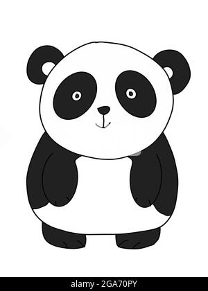 illustration, panda, cartoon, animal, happy,... - Stock Illustration  [106632784] - PIXTA