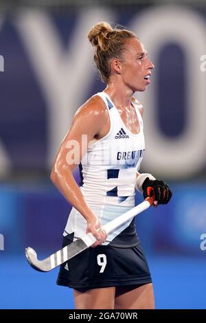 Great Britain's Susannah Townsend during the Women's Pool A match at the Oi Hockey Stadium on the sixth day of the Tokyo 2020 Olympic Games in Japan. Picture date: Thursday July 29, 2021. Stock Photo
