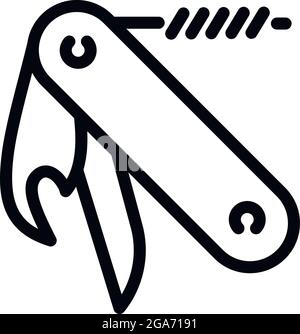 Penknife icon. Outline penknife vector icon for web design isolated on white background Stock Vector