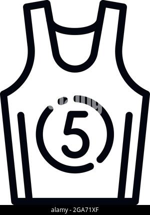 Basketball Jersey Icon On Transparent Background Stock