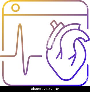 Medical platforms gradient linear vector icon Stock Vector