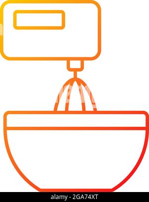 Mixer gradient linear vector icon Stock Vector