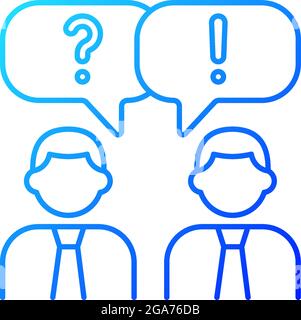 Communication gradient linear vector icon Stock Vector