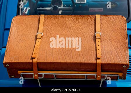 Concept vacation : The old case Stock Photo