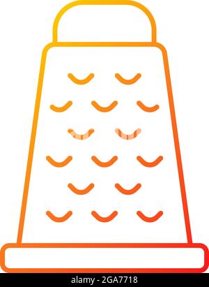Grate for cooking gradient linear vector icon Stock Vector