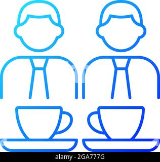 Common breaks gradient linear vector icon Stock Vector