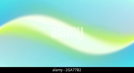 Gradient mesh background, aqua fluid curved element, watercolor soft effect Stock Vector