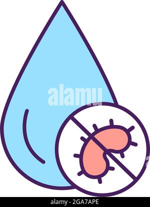 Hygiene promotion RGB color icon. Stock Vector