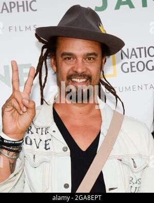 October 9, 2017, Hollywood, California, USA: Michael Franti attends the Los Angeles Premiere of National Geographic Documentary Films' ''Jane' (Credit Image: © Billy Bennight/ZUMA Press Wire) Stock Photo
