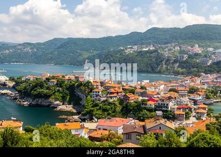 Amasra cityscape, Amasra is a small sea resort town in Bartin - Blacksea region / Turkey Stock Photo