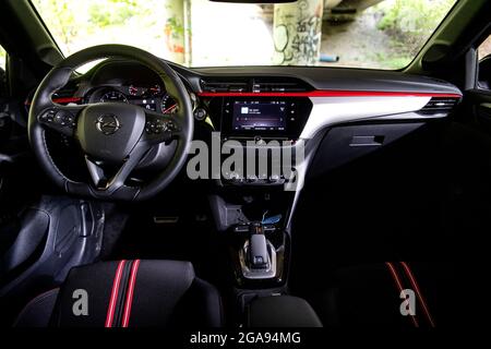 Opel Corsa GS Line 130. Car, interior Photo: Pontus Lundahl / TT / code10050 Stock Photo