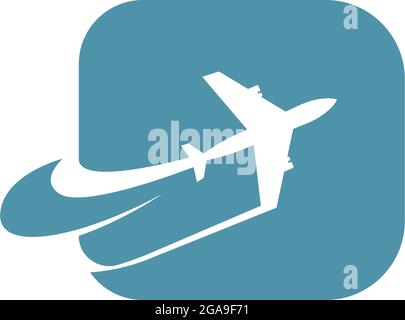 Plane icon logo design template vector illustration Stock Vector