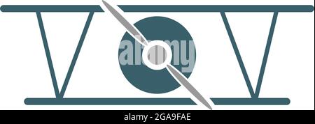 Plane icon logo design template vector illustration Stock Vector