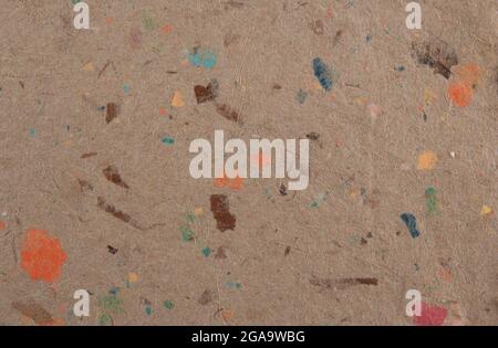 Closeup of handmade paper texture background. Recycled paper Stock Photo