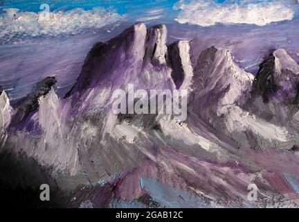 Basra, Iraq - July 19, 2021: closeup photo of abstract oil panting Stock Photo