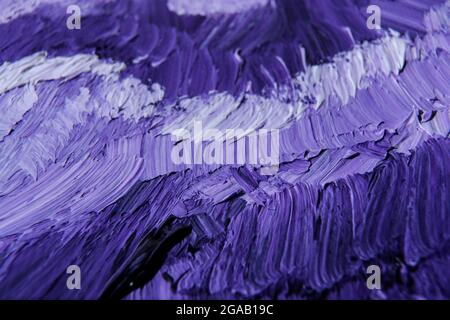 Basra, Iraq - July 19, 2021: closeup photo of abstract oil panting Stock Photo