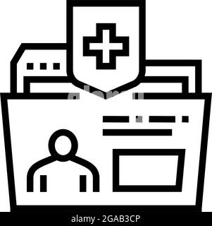 maintaining health line icon vector illustration Stock Vector