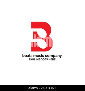 beats music conpany identity vector Stock Vector