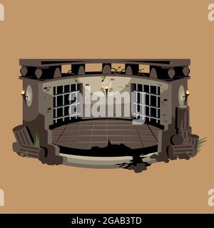 Arena vector background illustration Stock Vector