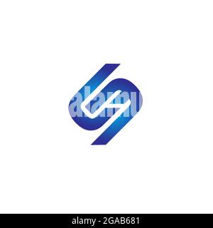 CMS letter based symbol version 1 vector template for commercial use. these 3 letters become one graphic symbol Stock Vector