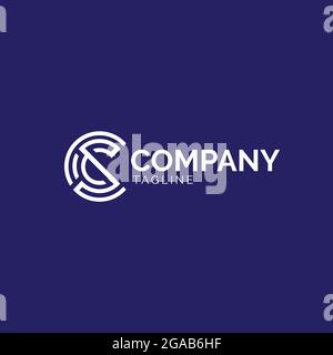 CSC monogram symbol in modern style Stock Vector