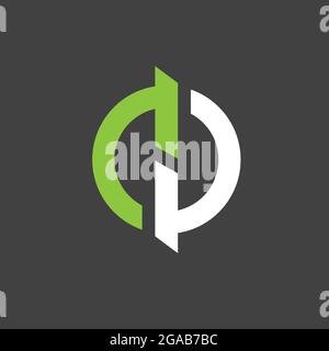 CP logo combination vector illustration Stock Vector