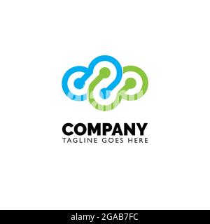 cloud tech  vector illustration for cloud technology background any any other purpose Stock Vector