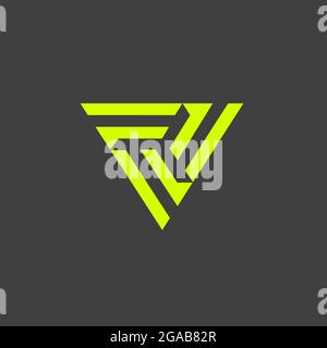 triple F symbol letter based vector Stock Vector