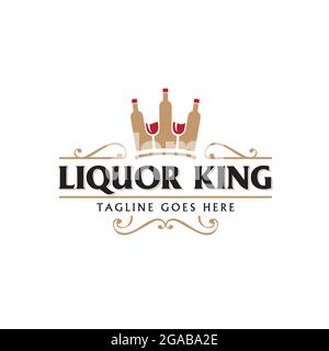 Liquor King vector Stock Vector