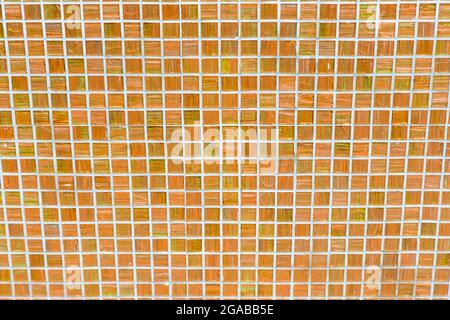 Old pink gold mosaic background Stock Photo