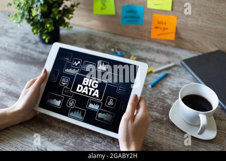 BIG DATA standard methods and tools complex to manipulate or interrogate. Internet and technology concept. Stock Photo