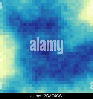 Abstract Geometrical generative computational art illustration Stock Vector