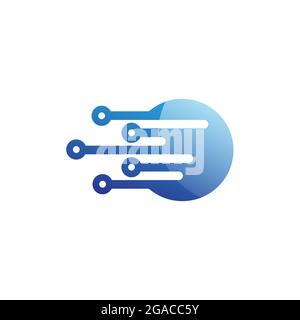 Circuit Logo Template vector illustration icon design Stock Vector