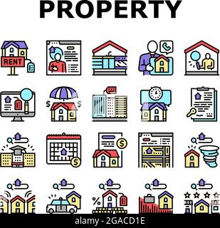 Property inspection line icons collection. Assessment, Inspection ...