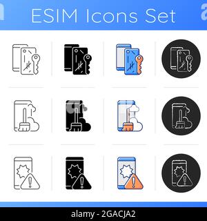 Repair related icons set Stock Vector