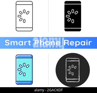 Slow phone icon Stock Vector